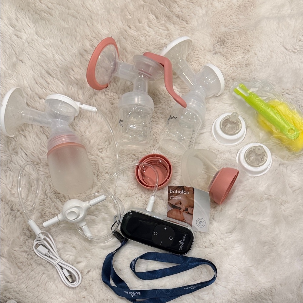 Bebaloo Electric Breast Pump Set - Pink and White